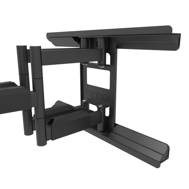 Kanto Full-Motion Metal Stud TV Mount with SNAPTOGGLE Heavy-Duty Toggle Bolts for 34" to 65" TVs - Black
