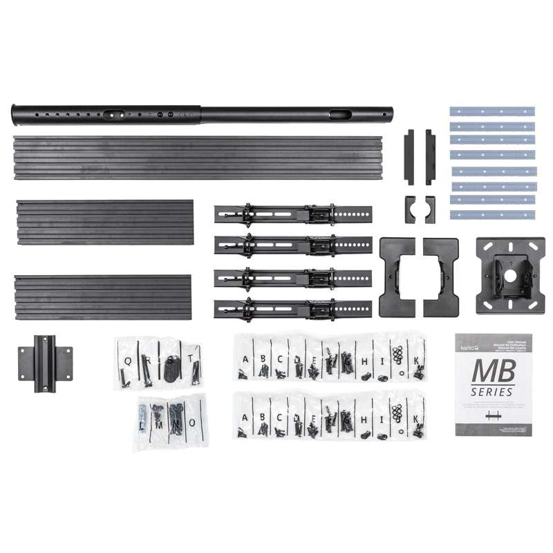 Kanto Menu Board Ceiling Mount System with Tilting Arms for 40-Inch to 60-Inch TVs (2 wide, 1 high, 1 sided)