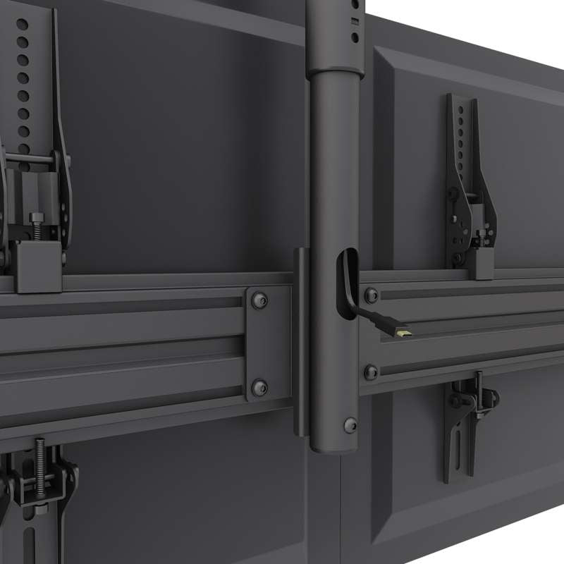 Kanto Menu Board Ceiling Mount System with Tilting Arms for 40-Inch to 60-Inch TVs (2 wide, 1 high, 1 sided)