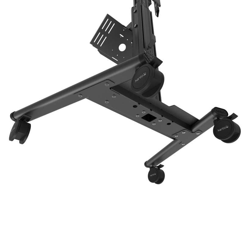 Kanto Rolling TV Stand with Keyboard Tray for 37-inch to 77-inch TVs - Compatible with Logitech Tap and Rally Bar Conferencing Device