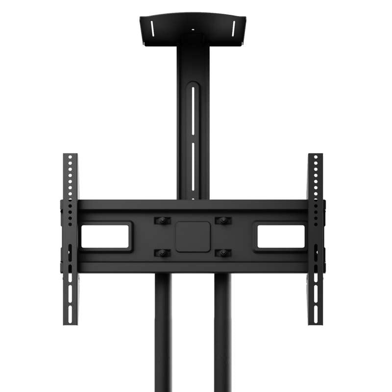 Kanto Rolling TV Stand for 37-inch to 65-inch TVs and Interactive Displays - Black