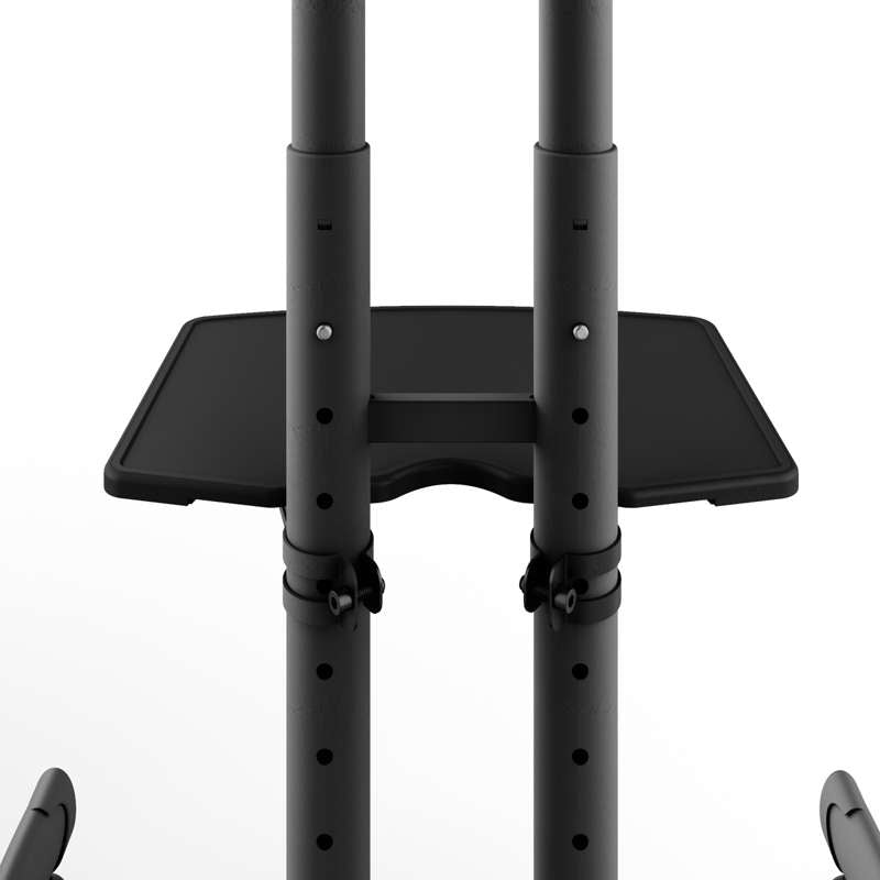 Kanto Rolling TV Stand for 37-inch to 65-inch TVs and Interactive Displays - Black