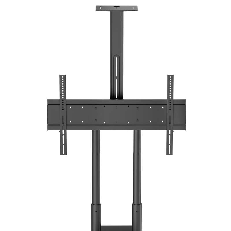 Kanto Rolling TV Stand for 55-inch to 86-inch TVs and Interactive Displays - Black