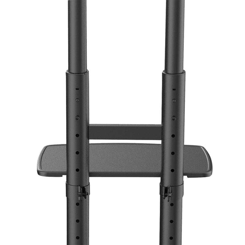 Kanto Rolling TV Stand for 55-inch to 86-inch TVs and Interactive Displays - Black