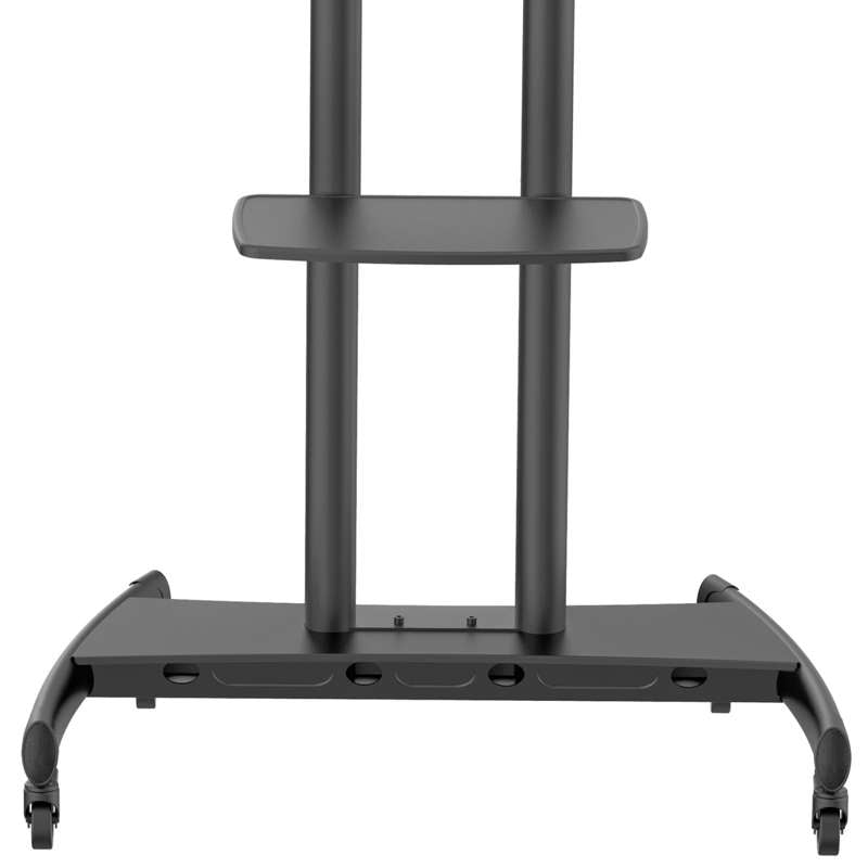 Kanto Rolling TV Stand for 55-inch to 86-inch TVs and Interactive Displays - Black