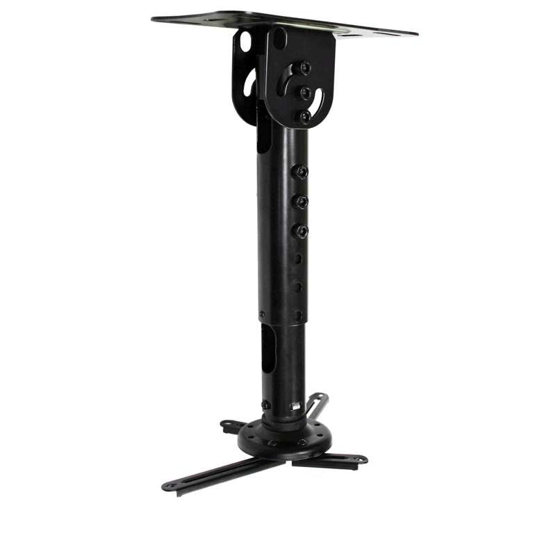 Kanto Universal Projector Mount for sloped ceilings (15-inch to 18-inch extension) - Black