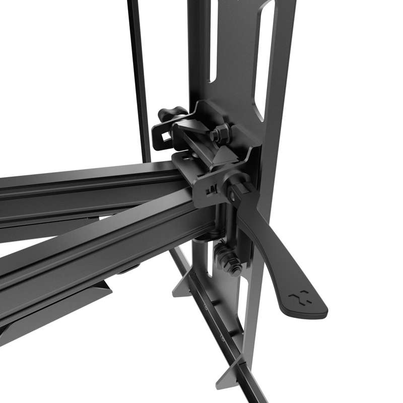Kanto Pro Series Full Motion TV Wall Mount for 37-inch to 80-inch TVs with movable pivot and tool-less tilt - Black