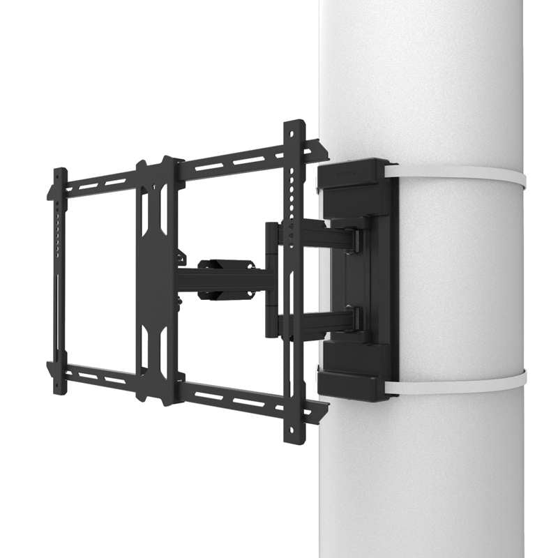 Kanto No Drill Column and Pillar TV Mount for 37" to 75" TVs -  Black