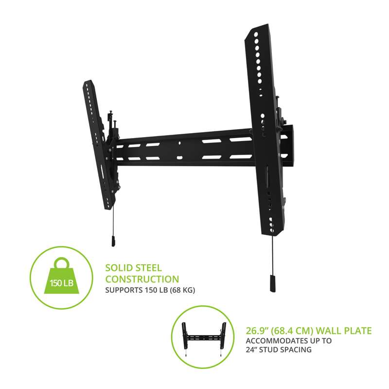 Kanto Tilting TV Mount for 32-inch to 90-inch TVs - Black