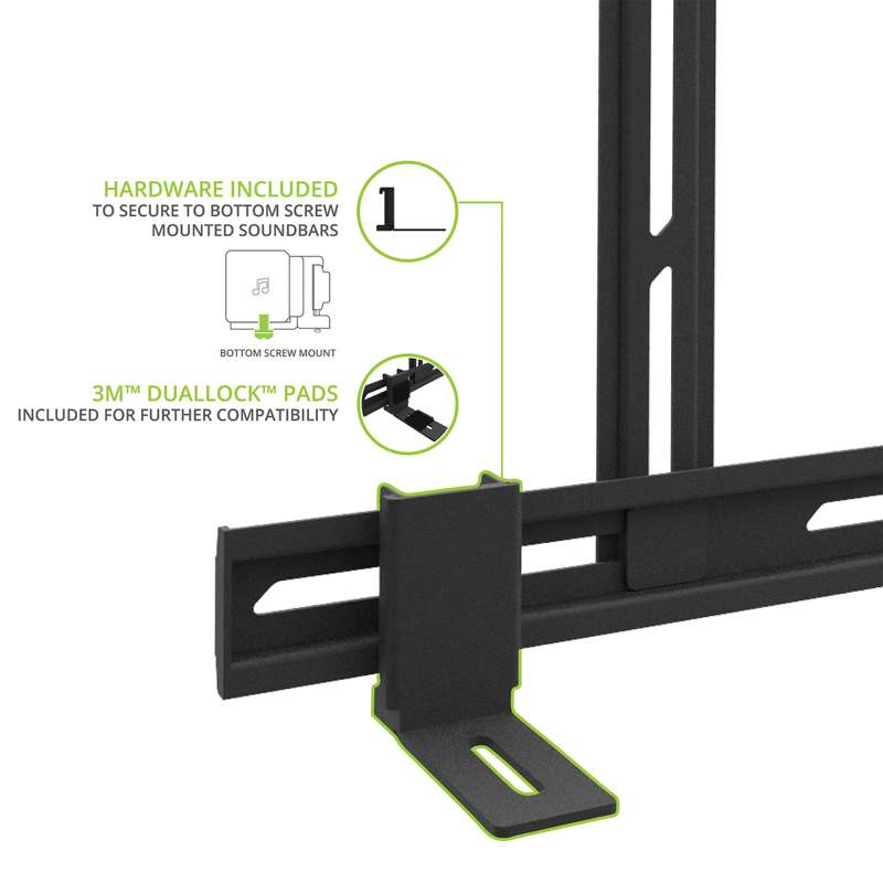 Kanto Universal Sound Bar TV Mount - Black