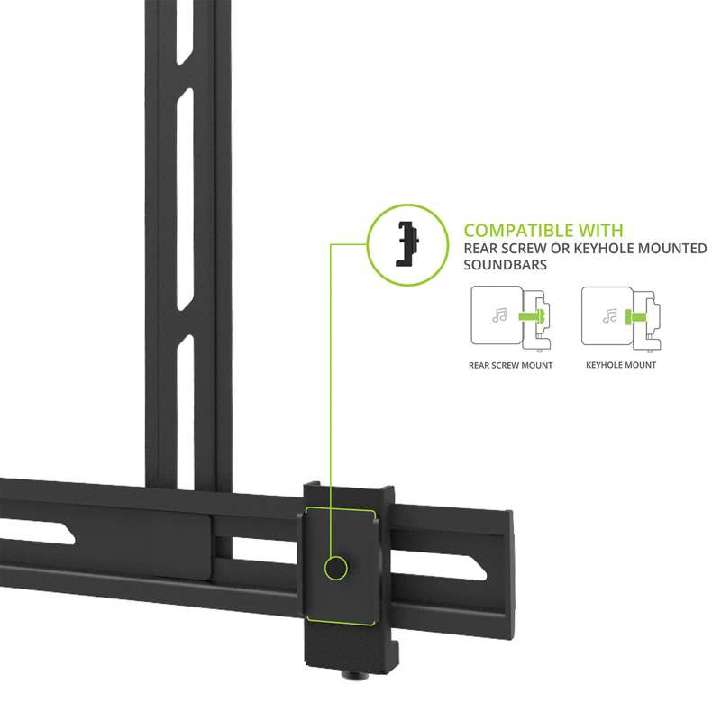 Kanto Universal Sound Bar TV Mount - Black