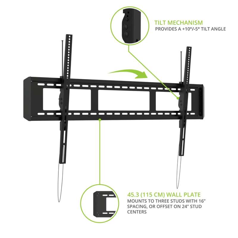 Kanto Tilting TV Wall Mount for 55" - 120" TVs