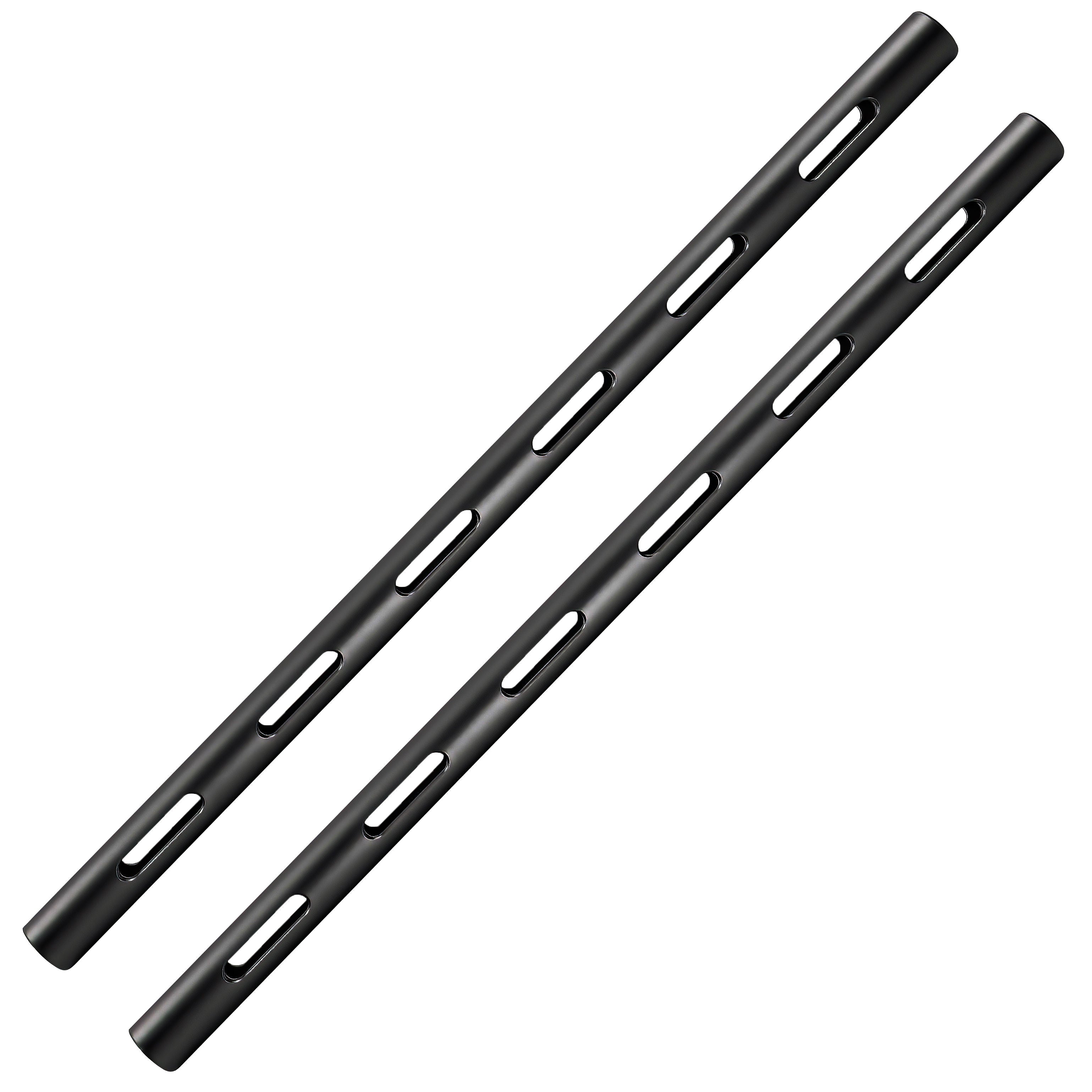 Kondor Blue 12'' PPSH 15MM Rod (Threaded, Black, 2 Pack)