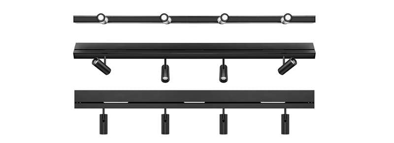 Kscape RAIL Track Ready 48V Lighting and Audio System, Black