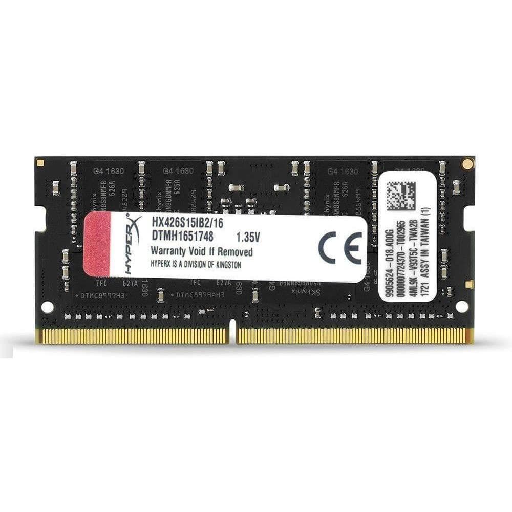 Kingston Technology HyperX Impact 16GB 2666MHz DDR4 CL15 260-Pin SODIMM Laptop Memory (HX426S15IB2/16)-FoxTI