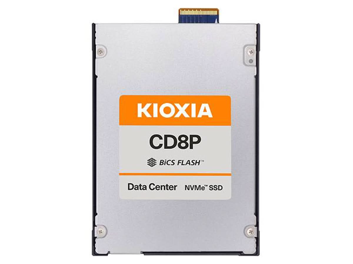Kioxia KCD8DPJE15T3 CD8P-R Series E3.S 15,360 GB PCIe 5.0 NVMe 2.0 Solid State Drive