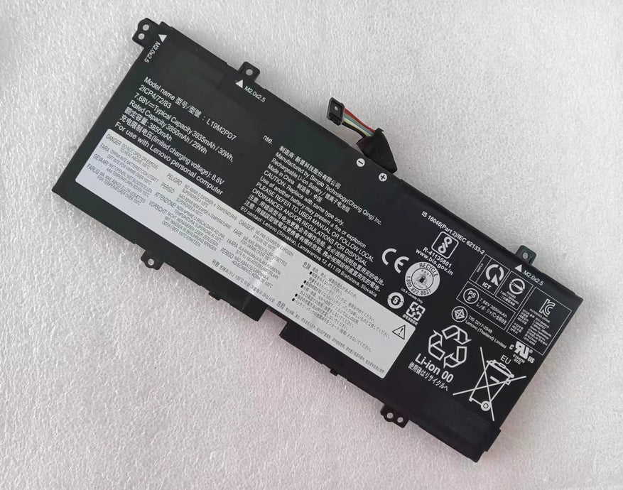Lenovo L19C2PD7 L19M2PD7 SB10X82538 SB10X82539 Battery