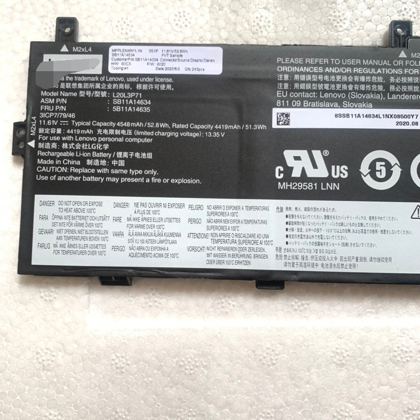 Lenovo L20M3P71 L20L3P71 L20C3P71 L20D3P71 Laptop Battery