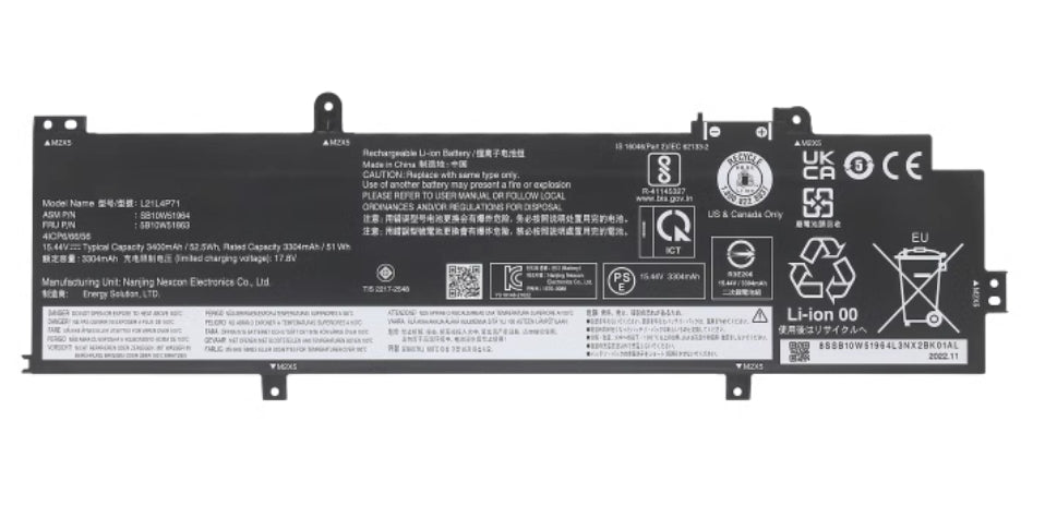 Lenovo L21M4P71 L21C4P71 L21D4P71 L21L4P71 ThinkPad T14 P14s Gen Battery