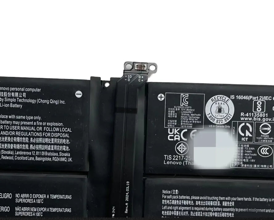L23M4PE1 Battery For Lenovo ThinkBook L23B4PE1, L23C4PE1, L23D4PE1, L23L4PE1