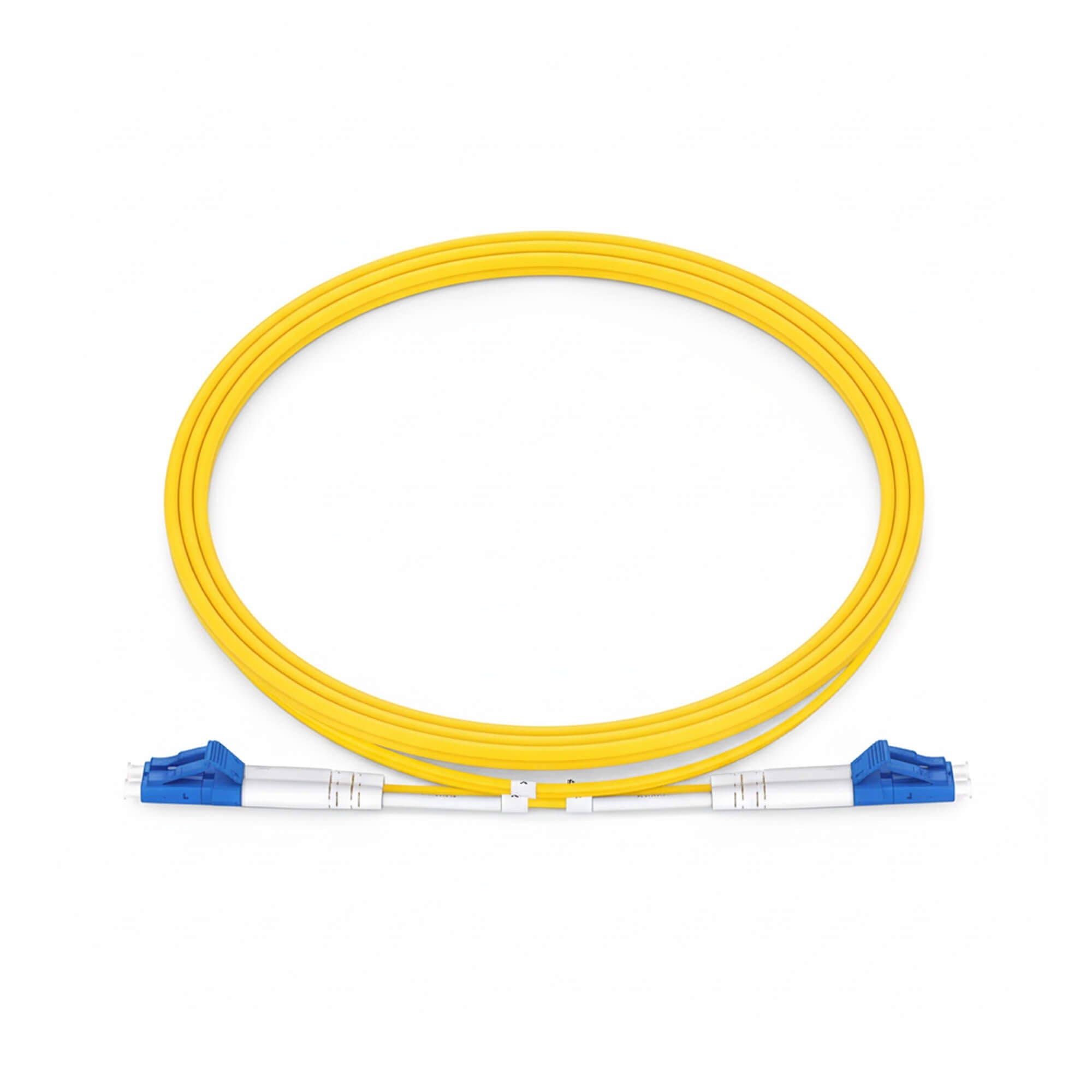 NSComm LC UPC to LC UPC Duplex Single Mode Fiber Patch Cable, 2.0mm OFNR