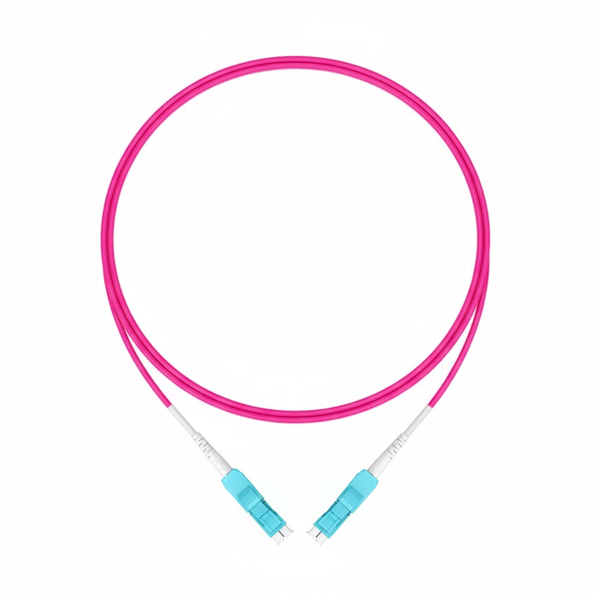 NSComm LC UPC to LC UPC Duplex Standard Clip Uniboot Multimode(OM4) Fiber Patch Cable, 2.0mm OFNR