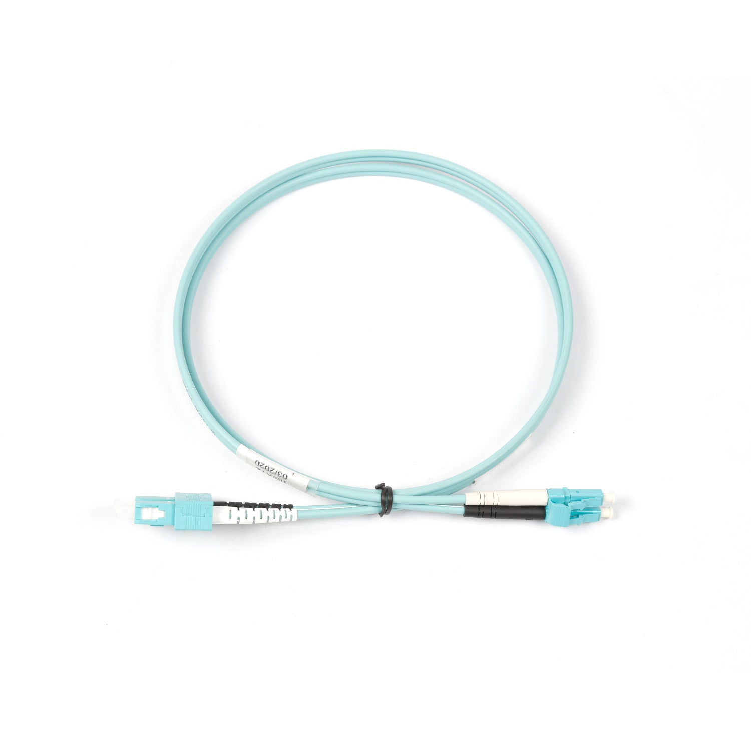 NSComm LC UPC to SC UPC Duplex Multimode(OM3) Fiber Patch Cable, 2 Fibers, 2.0mm OFNR