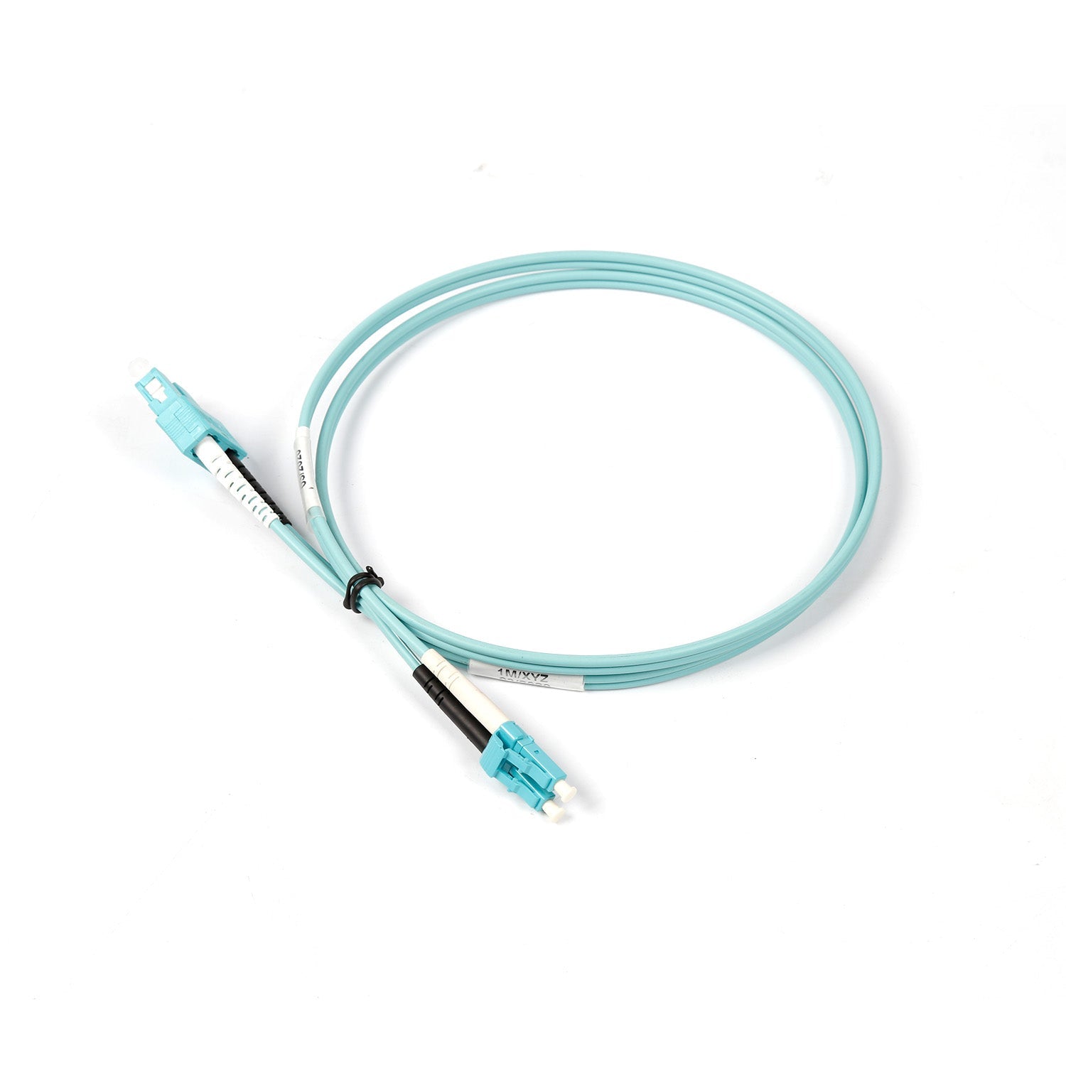 NSComm LC UPC to SC UPC Duplex Multimode(OM4) Fiber Patch Cable, 2 Fibers, 2.0mm OFNR
