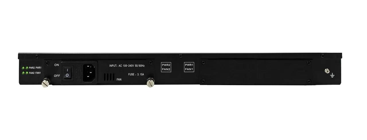 LFC-CH12-DD - 12 slot fiber chassis with redundant DC 36-72V power supplies and fans (for LFC series converters)