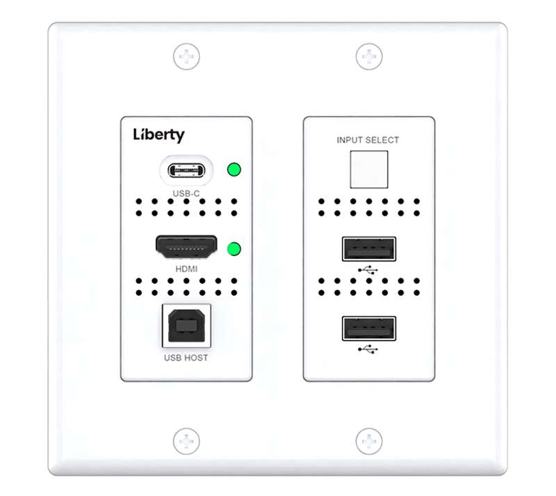 Liberty AV Solutions Digitalinx Series 4K60 HDMI & USB-C HDBaseT 3.0 Wall Plate Extension Set