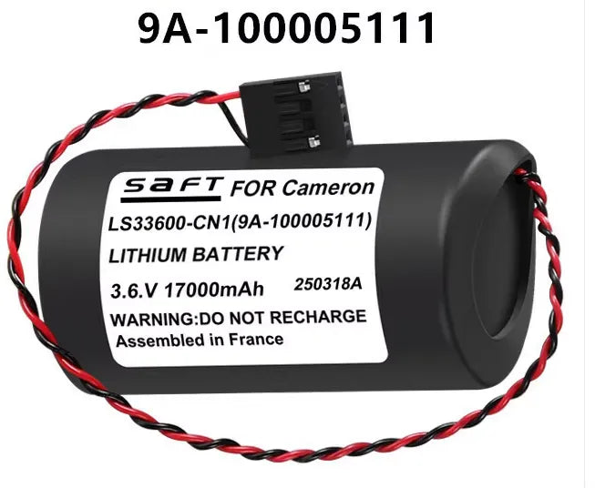 LS33600-CN1 9A-100005111 Battery for Flow Meter Control Valves 25018A 17000mAh