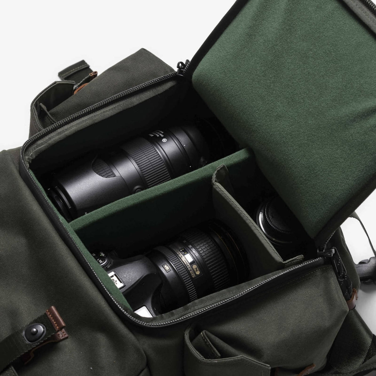 Langly Alpha Globetrotter Camera Backpack (Forest Green)