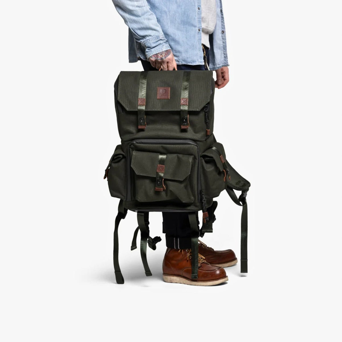 Langly Alpha Globetrotter Camera Backpack (Forest Green)