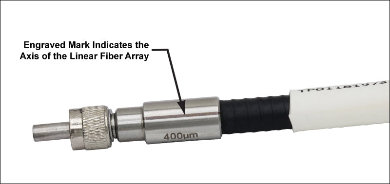 T-BF42HS01 - 1-to-4 Fan-Out Bundle, 200 µm Core, High OH, SMA, Round Common End, 1 m Long