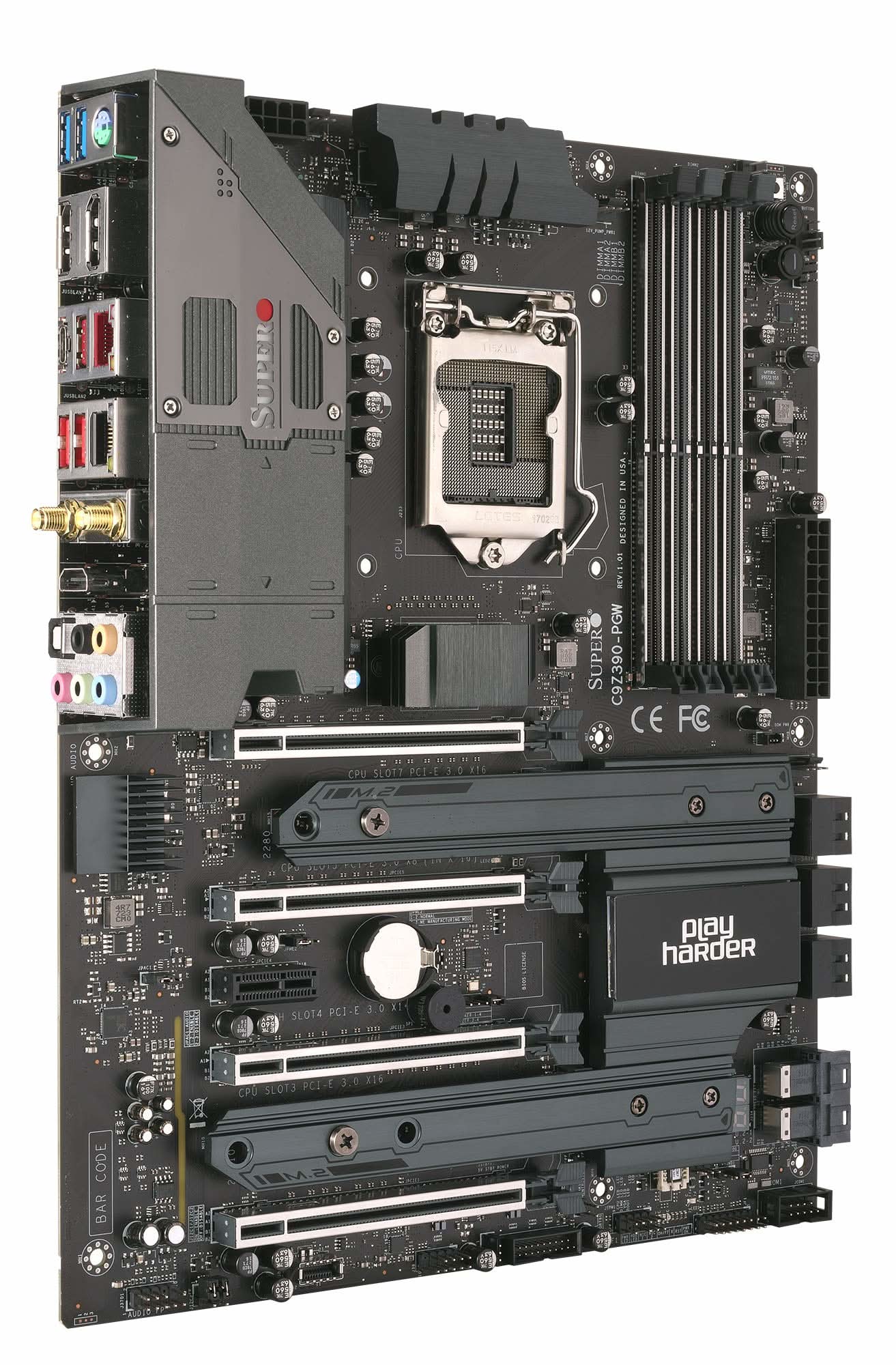Supermicro MBD-C9Z390-PGW-O Core i3 H4 LGA-1151 intel 64GB DIMM ATX Motherboard