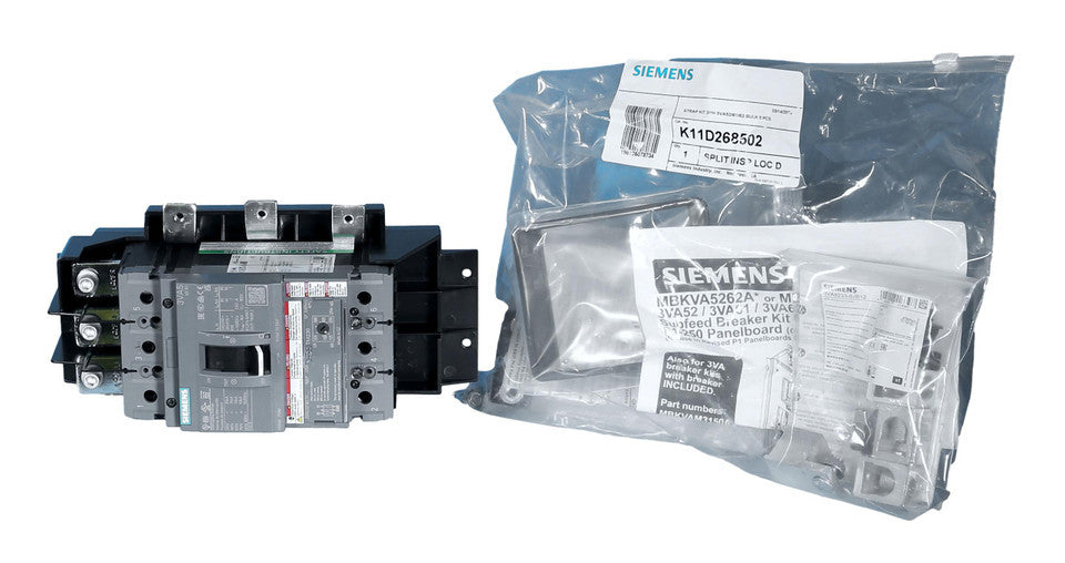 Siemens MBKVAM3150A 150A MCB Kit 3VA52 3-Phase 35kA Molded Case Circuit Breaker Assembly