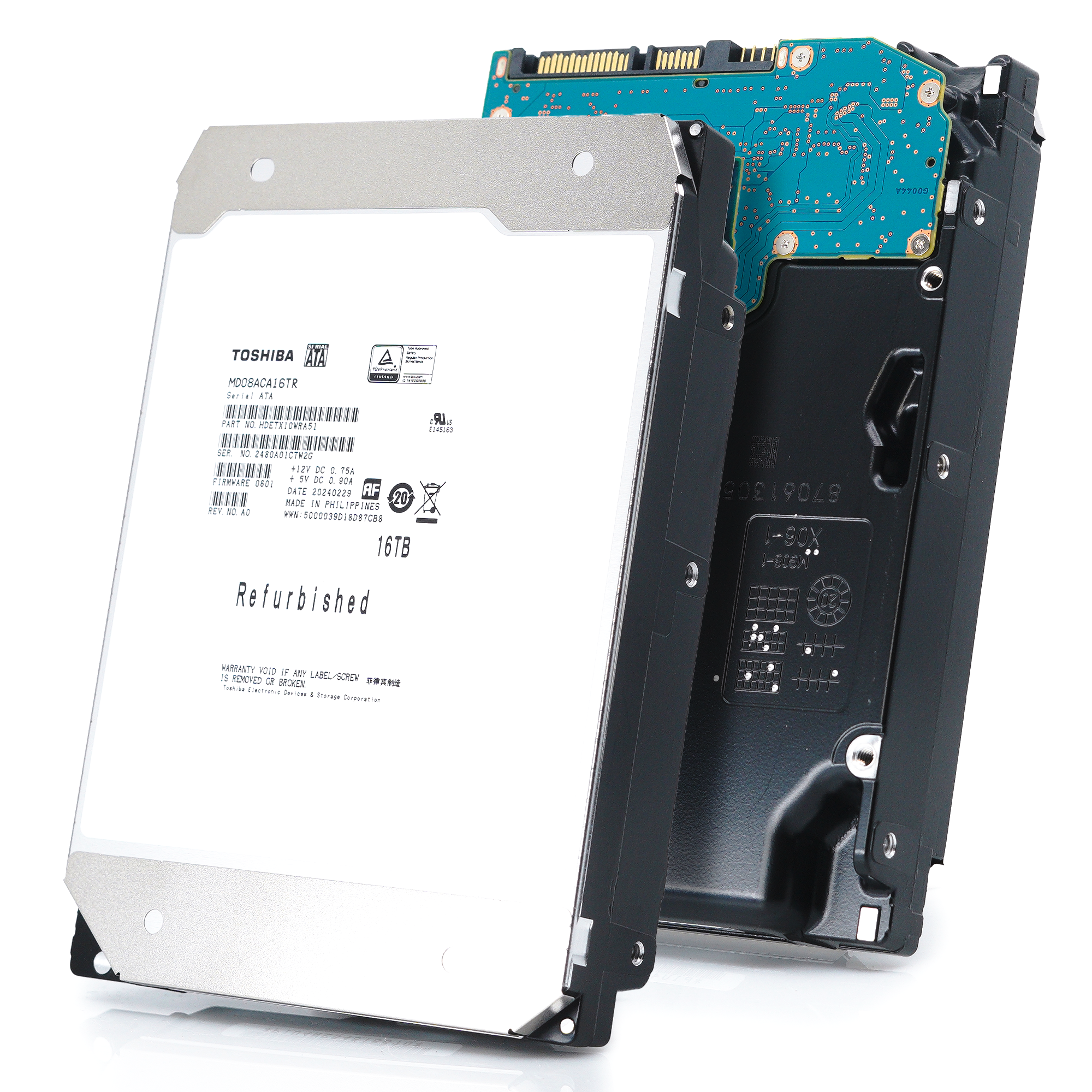 Toshiba MD08 MD08ACA16TR 16TB 7.2K RPM SATA 6Gb/s 512e Desktop 3.5in Hard Drive