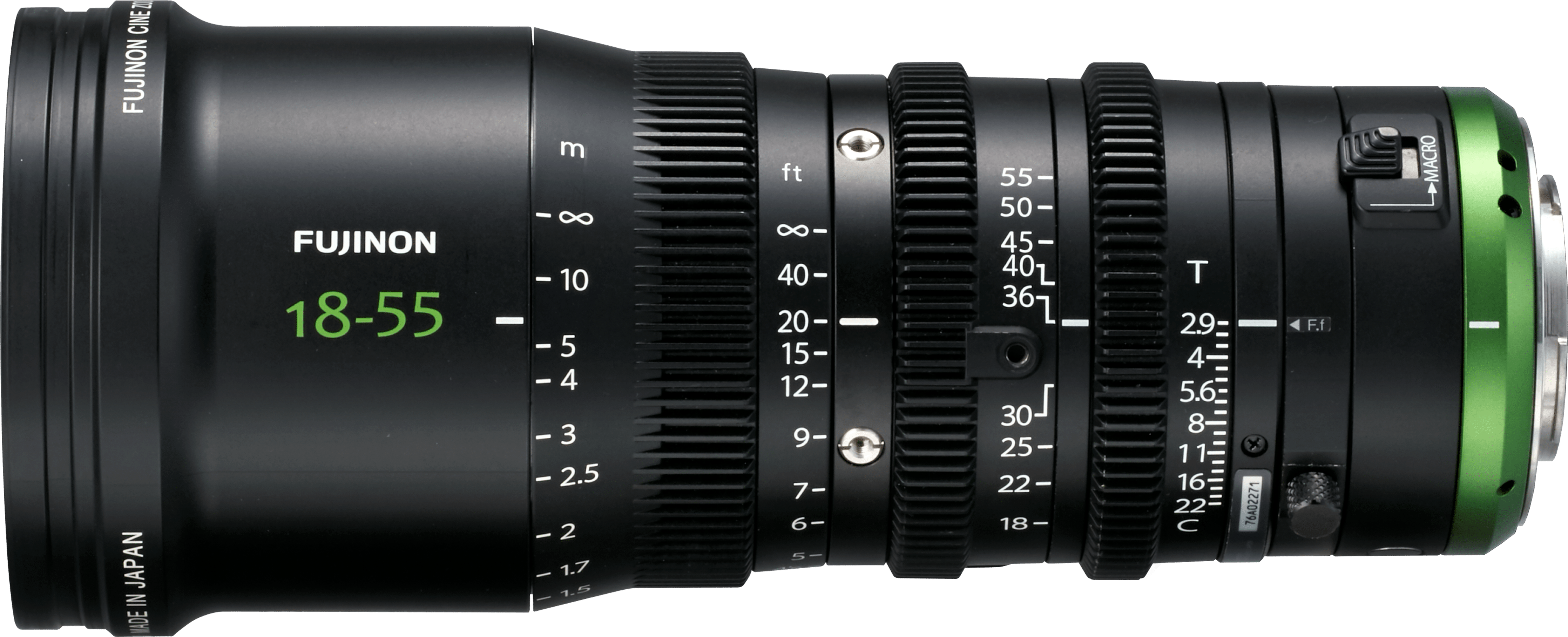 Fujinon Micro 4/3 18-55mm T2.9 Cine Lens