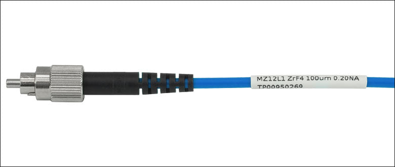 T-MZ13L2 - Ø100 µm, 0.20 NA ZBLAN Multimode Patch Cable, FC/PC to SMA905, 2 m Long