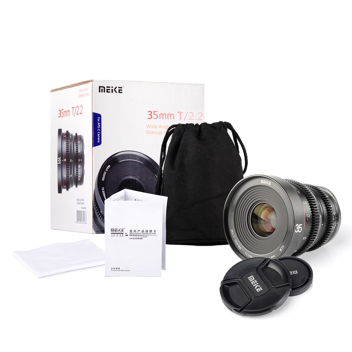 Meike Cinema Prime 35mm T2.2 Lens (Fujifilm X Mount)