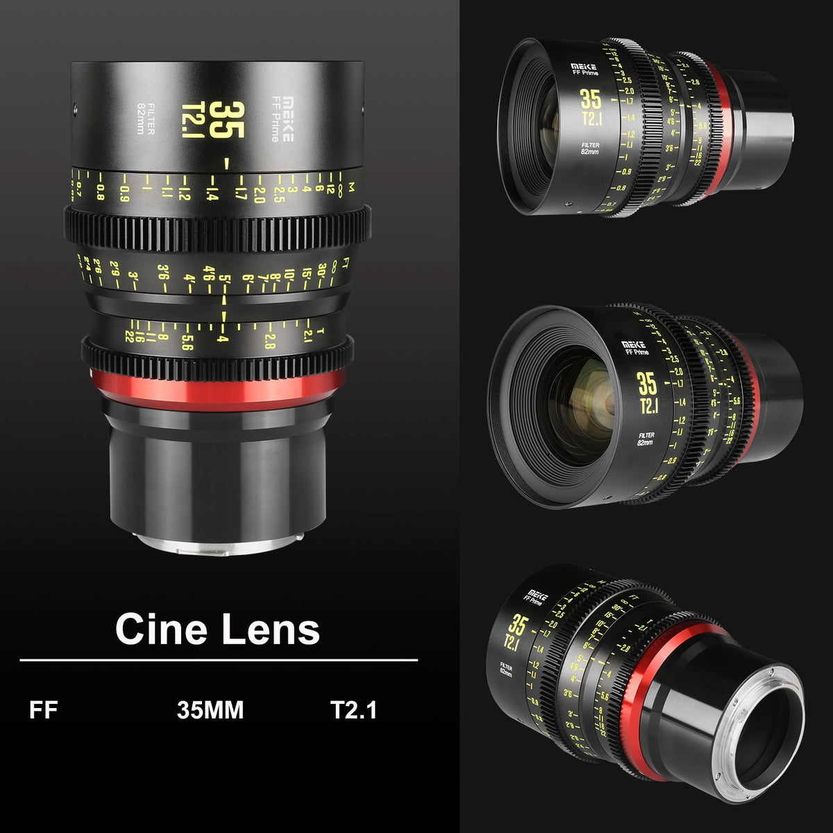 Meike Cinema Full Frame Cinema Prime 35mm T2.1 Lens (L Mount)