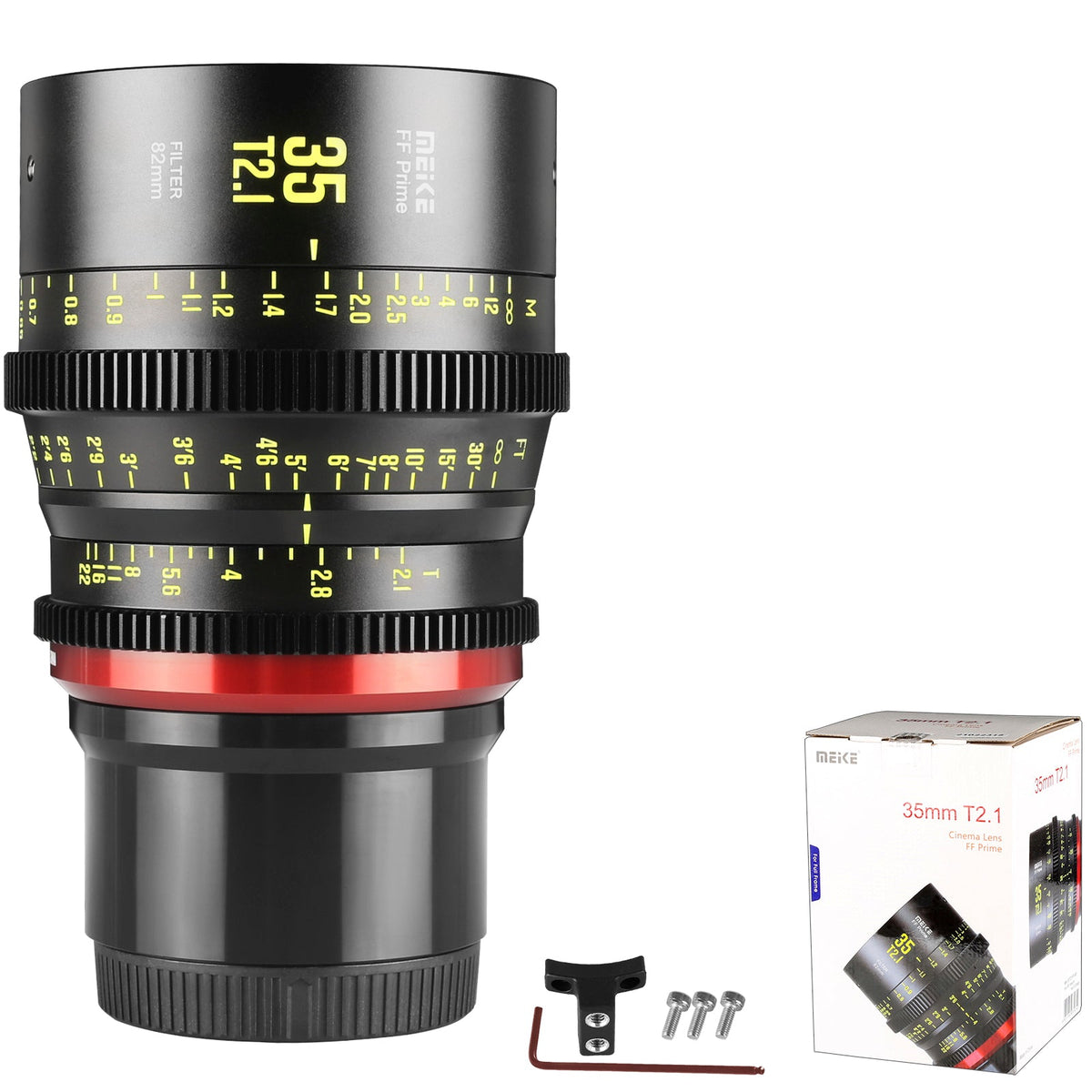 Meike Cinema Full Frame Cinema Prime 35mm T2.1 Lens (L Mount)