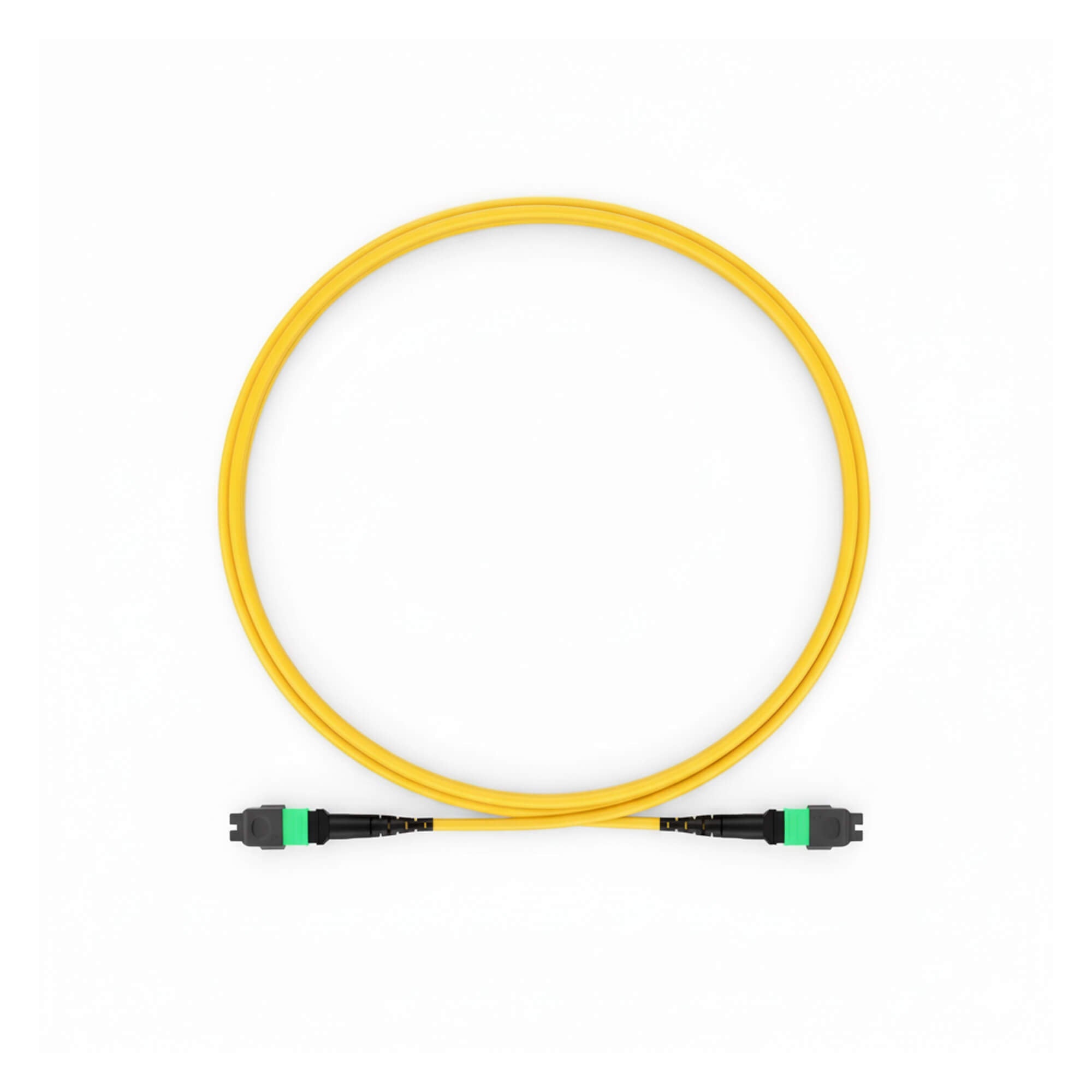 NSComm MPO Jumper Cables, MPO-16 APC (Female) to MPO-16 APC (Female), 16 Fibers, Singlemode (OS2, G.657.A1), OFNR, Low Loss, Crossover