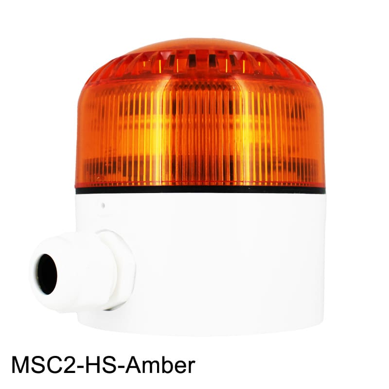 Multi-Gas Fixed Safety System Alarm Horn Strobe (Amber Lens)