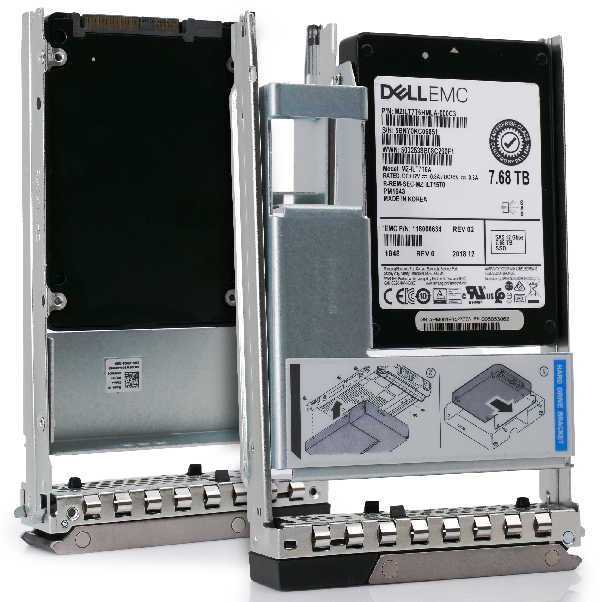 Dell EMC 118000634 G14 7.68TB SAS 12Gb/s 512e 1DWPD 3.5in Solid State Drive