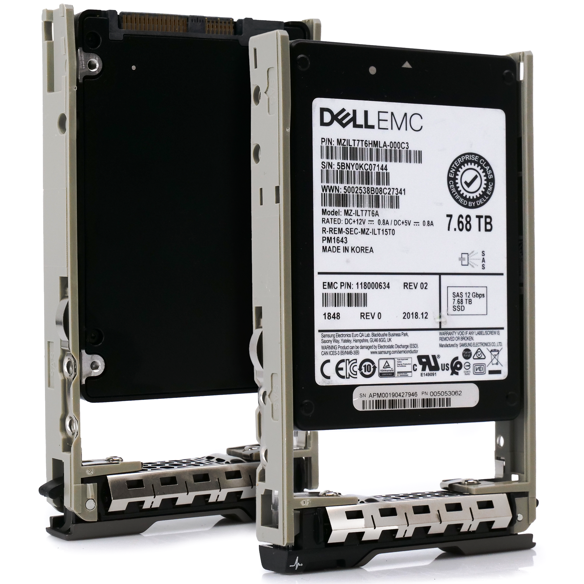 Dell EMC 118000634 G13 7.68TB SAS 12Gb/s 512e 1DWPD 2.5in Solid State Drive