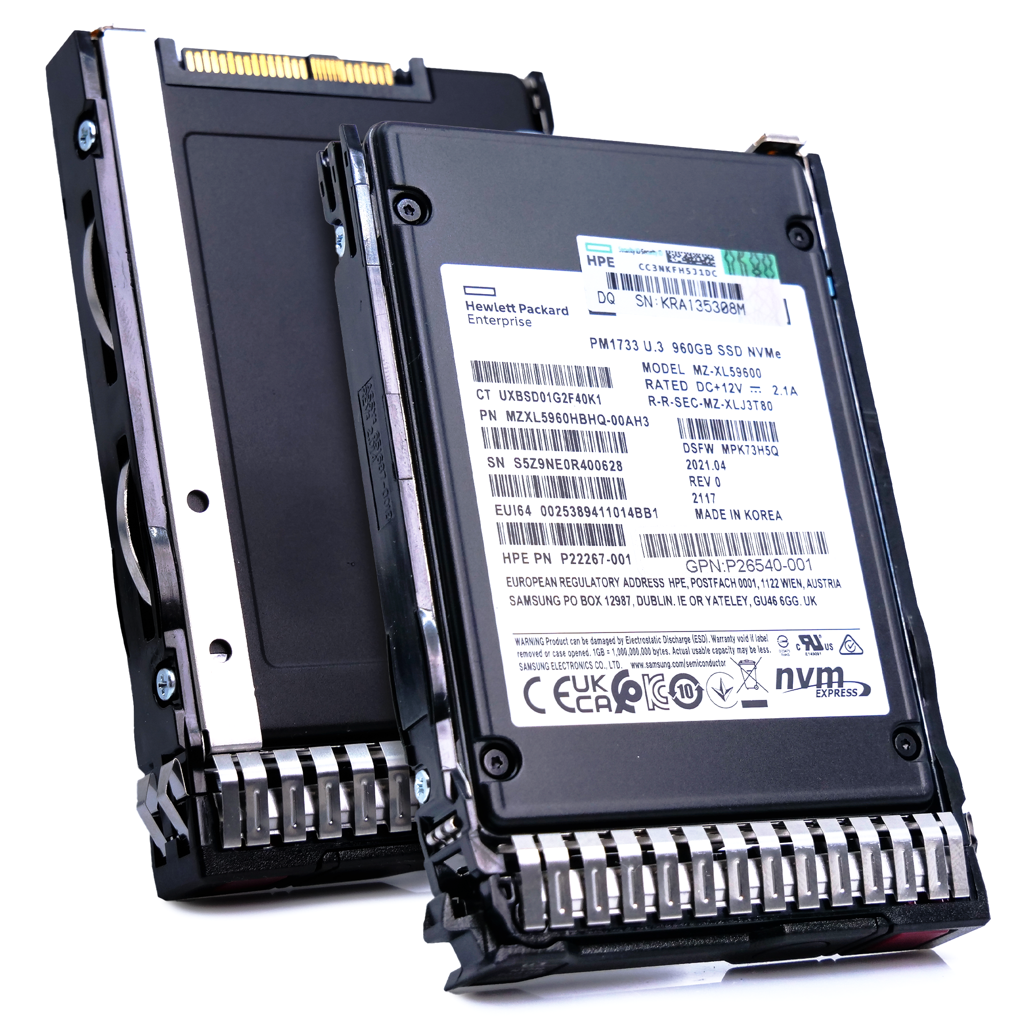 HP Generation 10 P26540-001 960GB 1 DWPD U.3 V-NAND 2.5in Refurbished SSD