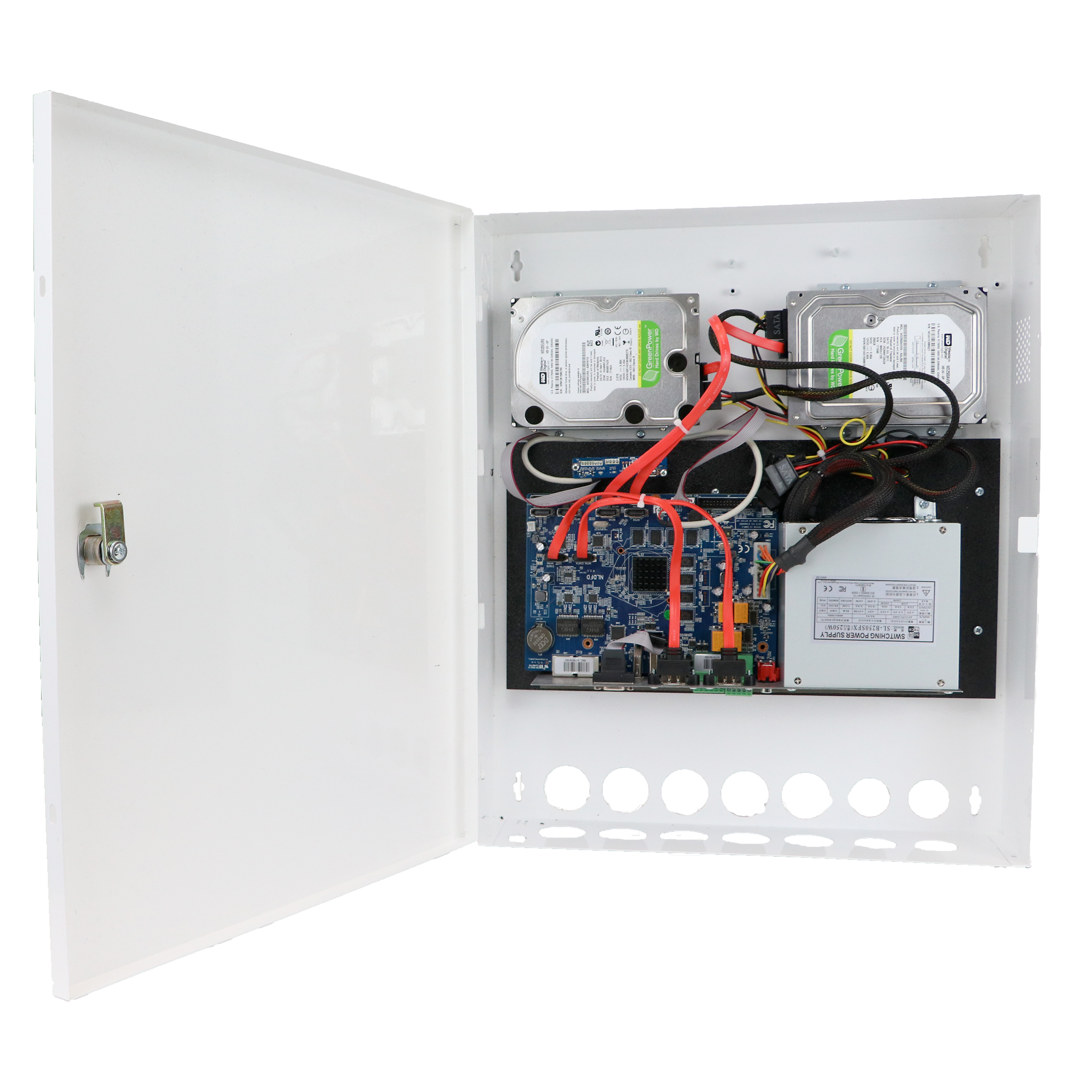 Speco Technologies N32WNRE4TB 32 Channel Wall Mount 4K H.265 NVR with Analytics & Facial Recognition 4TB