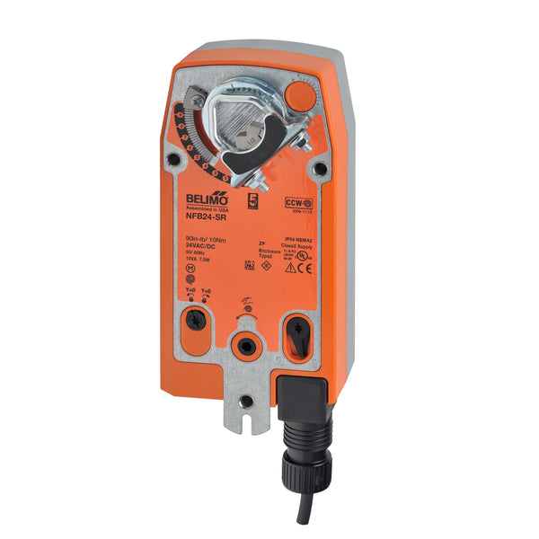 NFB24-SR | Belimo 90 In Lb Spring Return Modulating Damper Actuator 24V