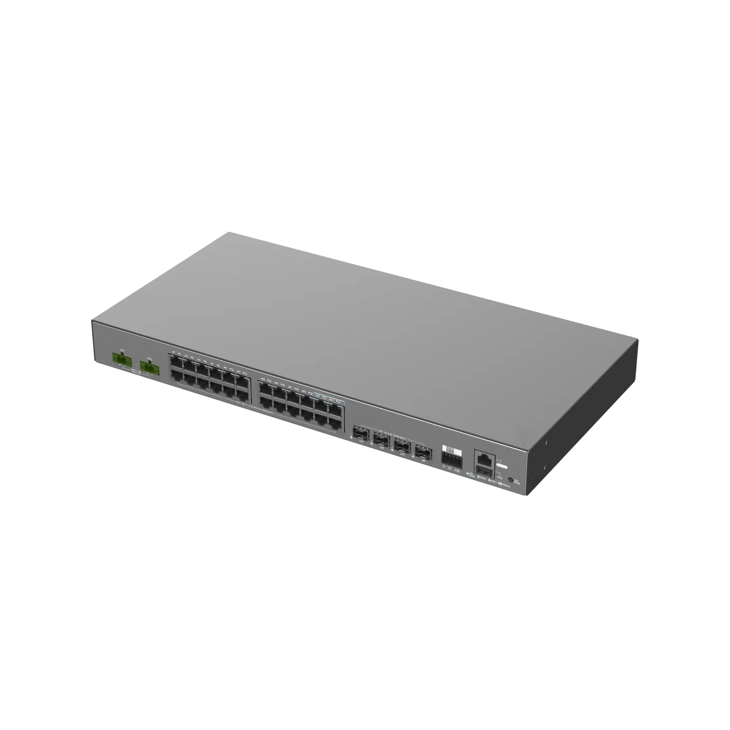 NSComm IS5200-24GT4XS-UP-DC 24x1G (PoE+) & 4x10G SFP+ Industrial PoE Switch